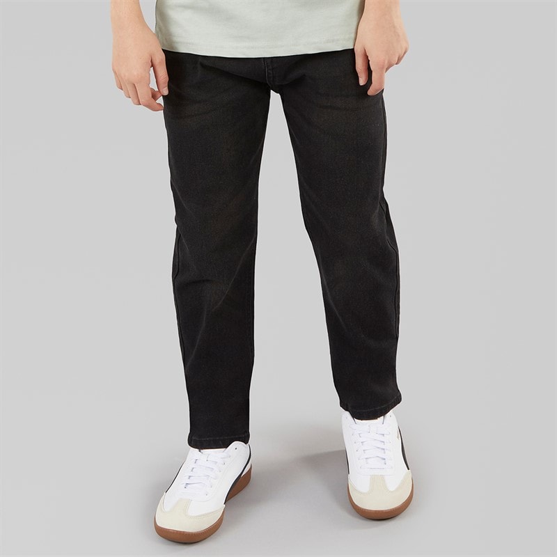 Crosshatch Drenge lige jeans sort vasket - Billede 1