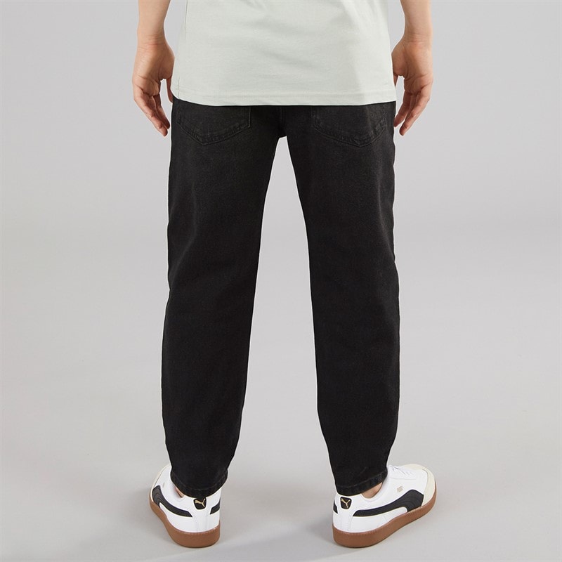 Crosshatch Drenge lige jeans sort vasket - Billede 2