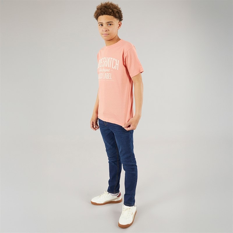 Crosshatch Drenge Slim Jeans Mørk Vask - Billede 4