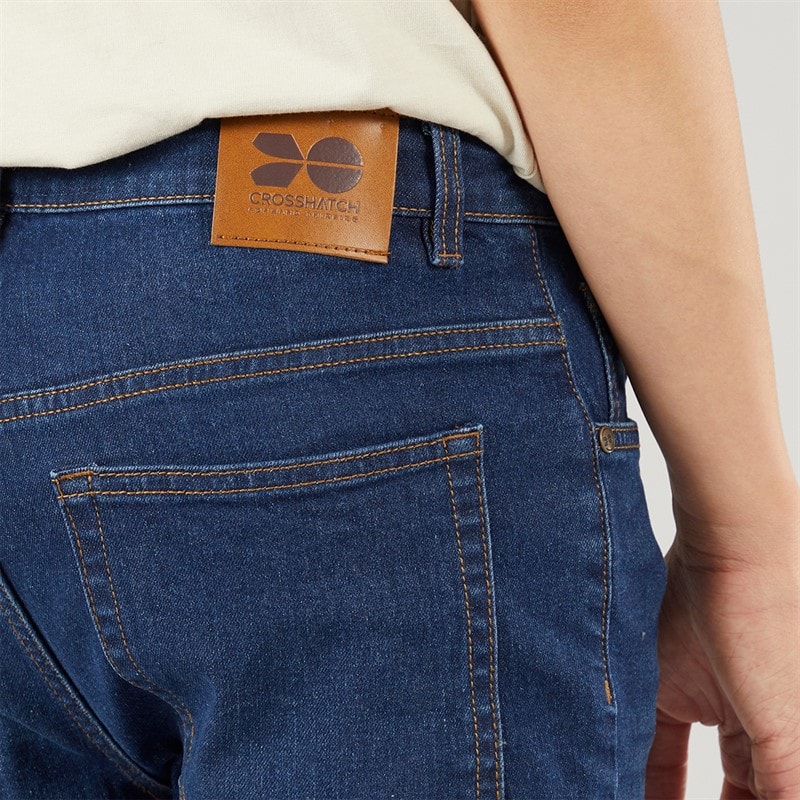Crosshatch Drenge Lige Jeans Mørkvask - Billede 3