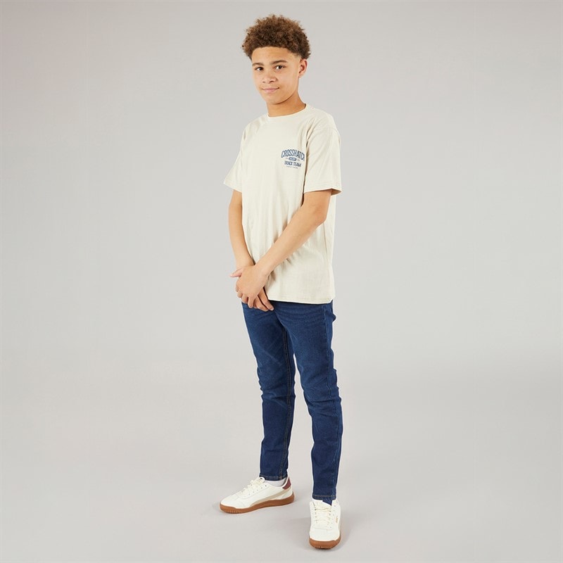 Crosshatch Drenge Lige Jeans Mørkvask - Billede 4