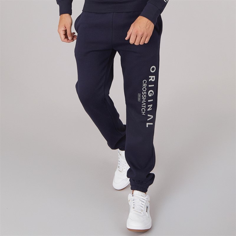 Crosshatch Herre Jamals Joggers Navy - Billede 1
