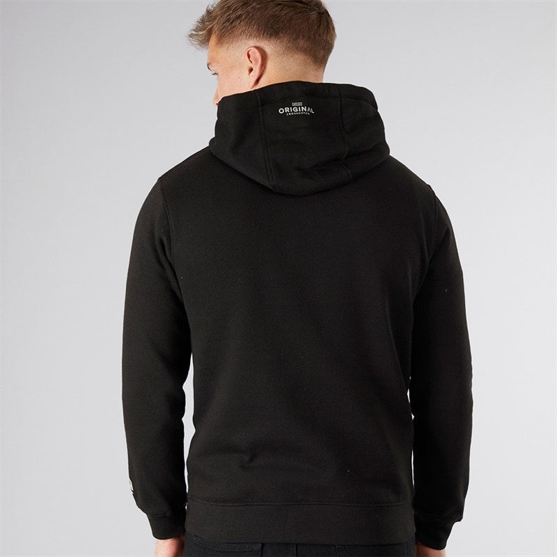 Crosshatch Herre Campbox Hættetrøje Sort - Billede 2