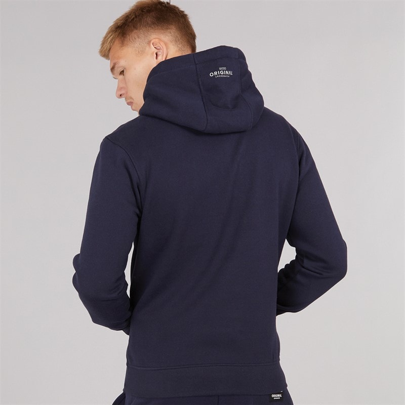 Crosshatch Herre Carrimoore Hættetrøje Navy - Billede 2