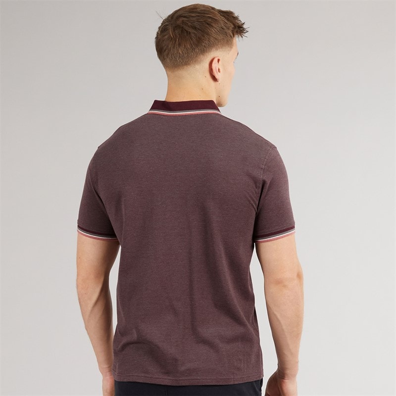 Crosshatch Herre Mettormoore Polo Burgundy - Billede 2
