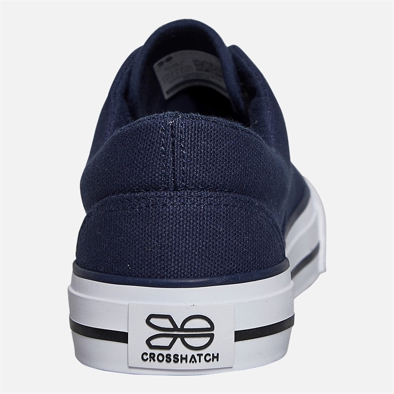 Crosshatch Junior Drenge Skywalk lærredssko Navy - Billede 3