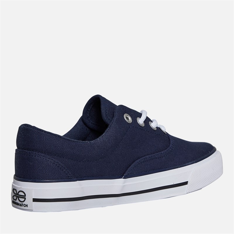 Crosshatch Junior Drenge Skywalk lærredssko Navy - Billede 5