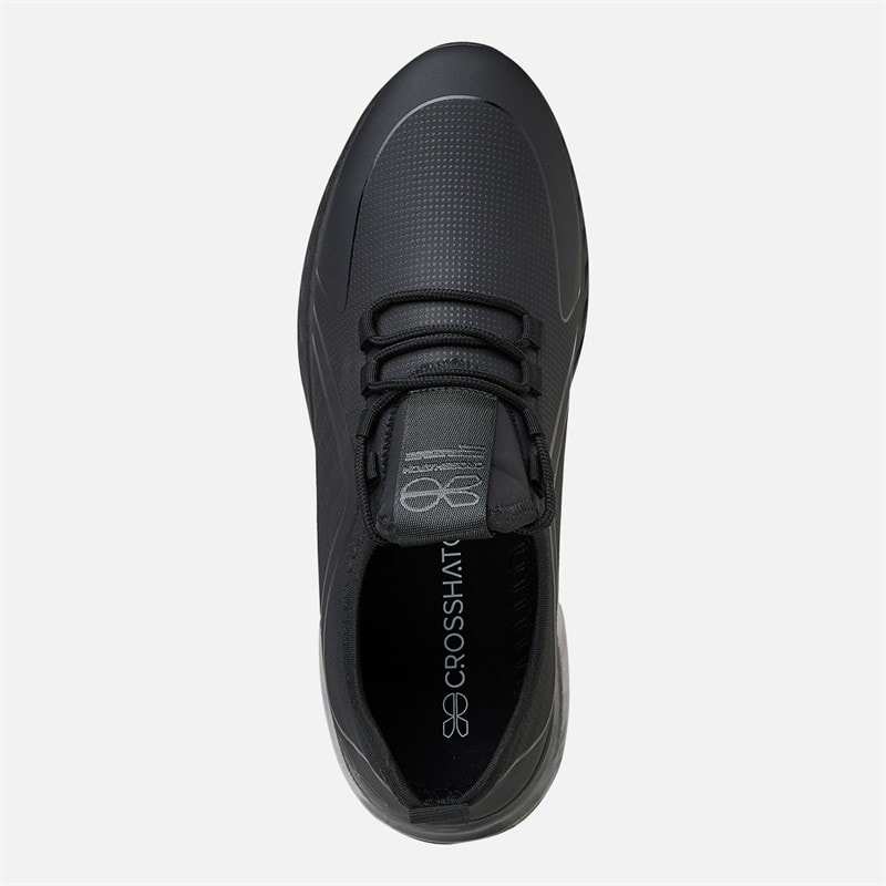 Crosshatch Herre Clarington Træningssko Black Mono - Billede 4
