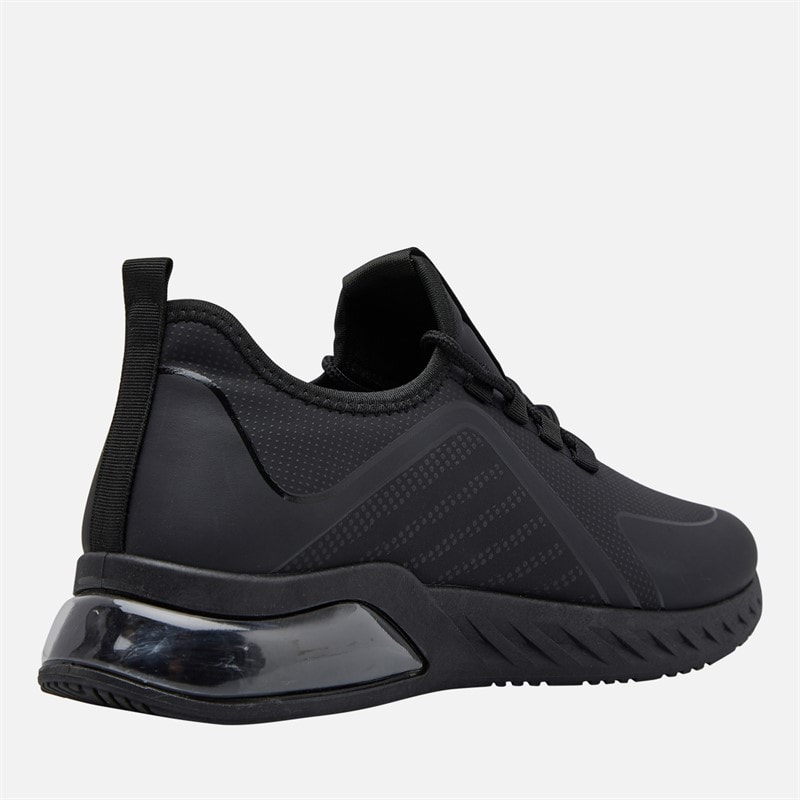 Crosshatch Herre Clarington Træningssko Black Mono - Billede 5