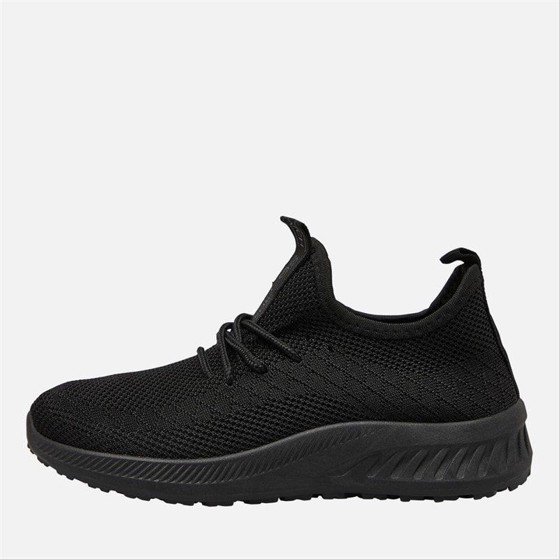 Crosshatch Junior Drenge Antioch træningssko Black Mono