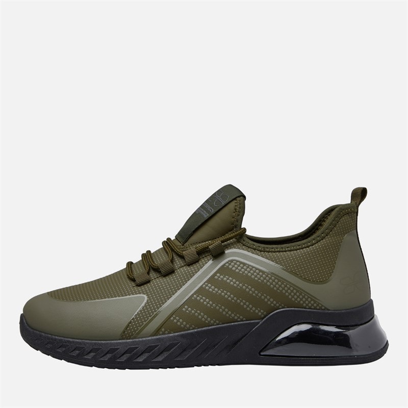 Crosshatch Herre Clarington Træningssko Khaki/Sort