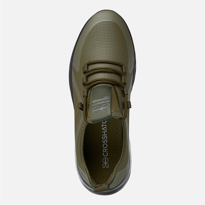 Crosshatch Herre Clarington Træningssko Khaki/Sort - Billede 4