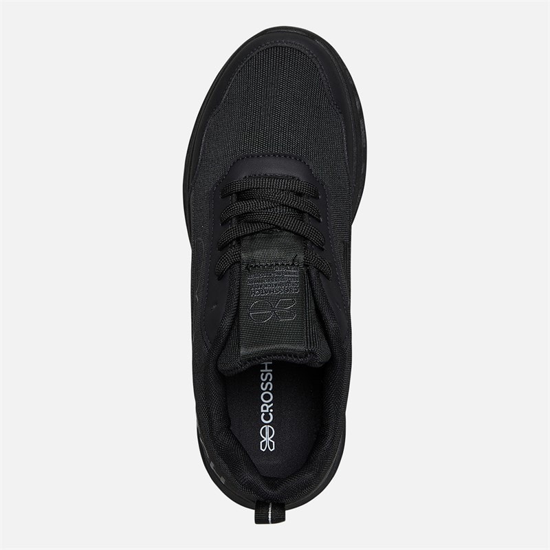 Crosshatch Junior Drenge Jesmond sneakers Black Mono - Billede 4