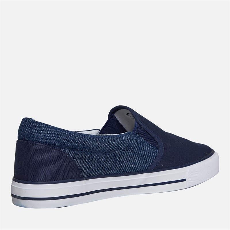 Crosshatch Herre Ramp slip on kanvas sko Navy/Dark Chambray - Billede 5