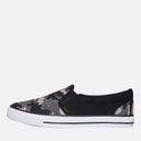 Crosshatch Herre Ramp slip on kanvas sko Black Camo/Sort