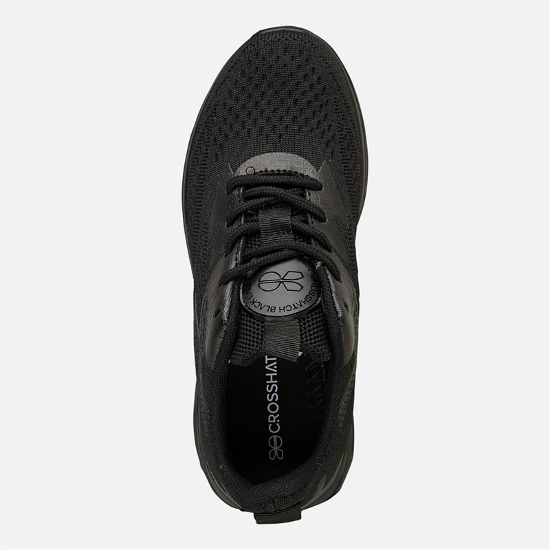 Crosshatch Junior Drenge Chiltern sko Black Mono - Billede 4