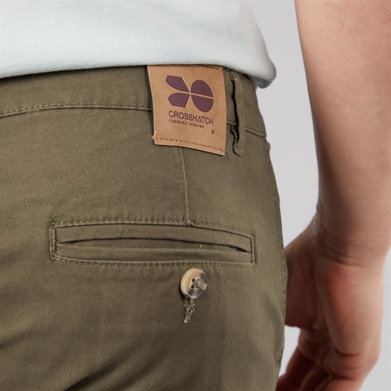 Crosshatch Herre Sinwood to pak chinos shorts Khaki/Sort - Billede 3