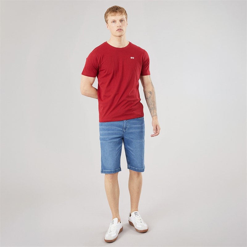 Crosshatch Herre Kamaline Denim Shorts Mid Wash - Billede 4