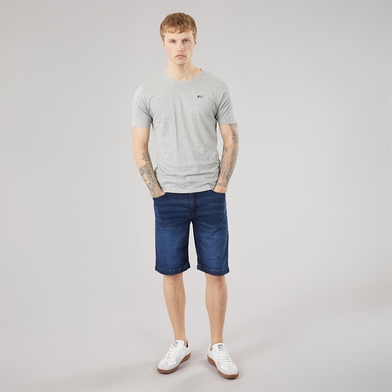 Crosshatch Herre Kamaline Denim Shorts Dark Wash - Billede 4