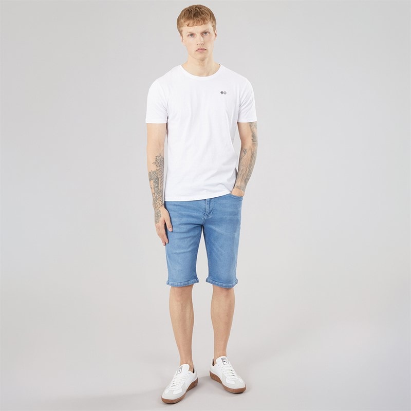 Crosshatch Herre Hammersmith Denim Shorts Light Wash - Billede 4
