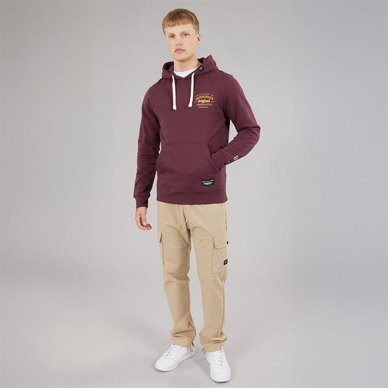 Crosshatch Herre Motocross Hættetrøje Wine - Billede 4
