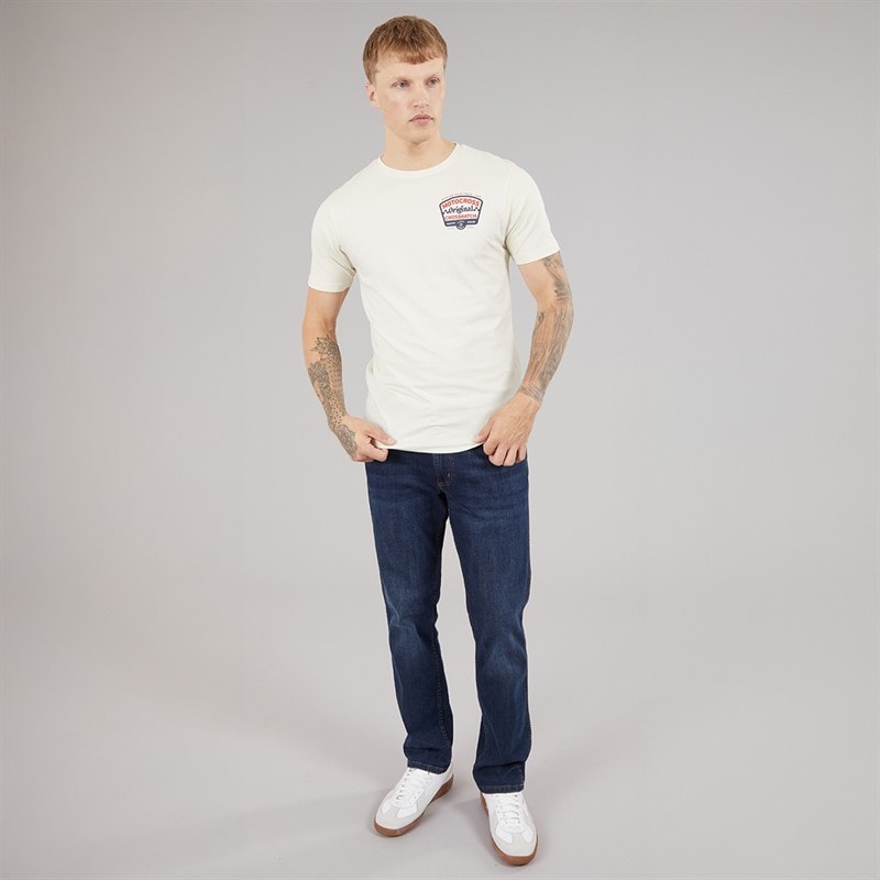 Crosshatch Herre Motocross T Shirt Cremhvid - Billede 4