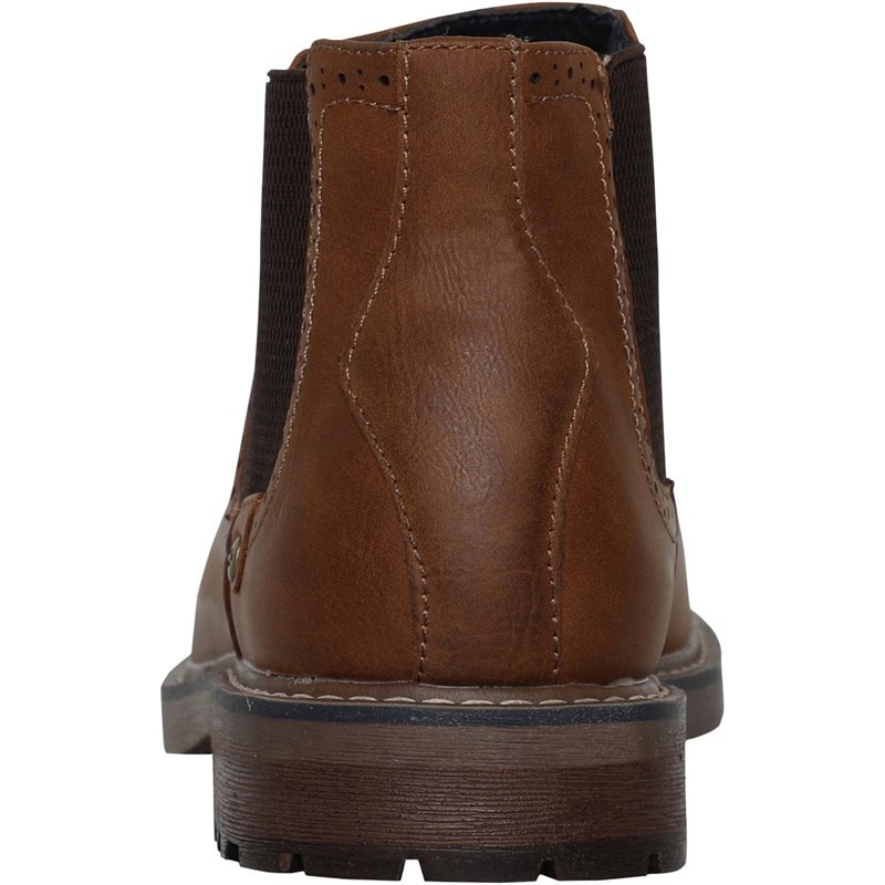 Deakins Herresko Chelsea Støvler Tan Eastside Brogue - Billede 3