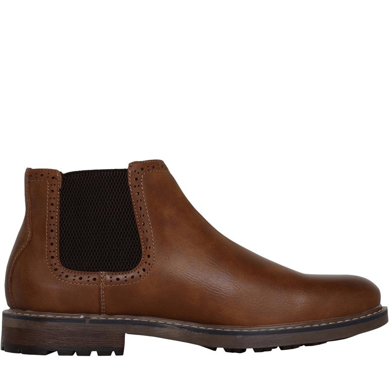 Deakins Herresko Chelsea Støvler Tan Eastside Brogue - Billede 5