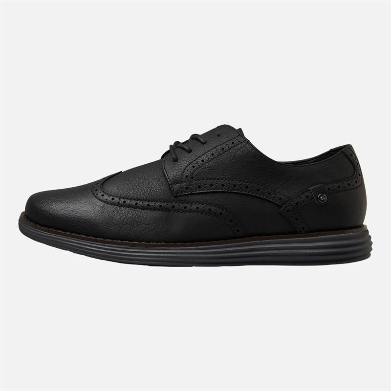 Deakins Herre Karl Brogue Sko Sort/Charcoal - Billede 1