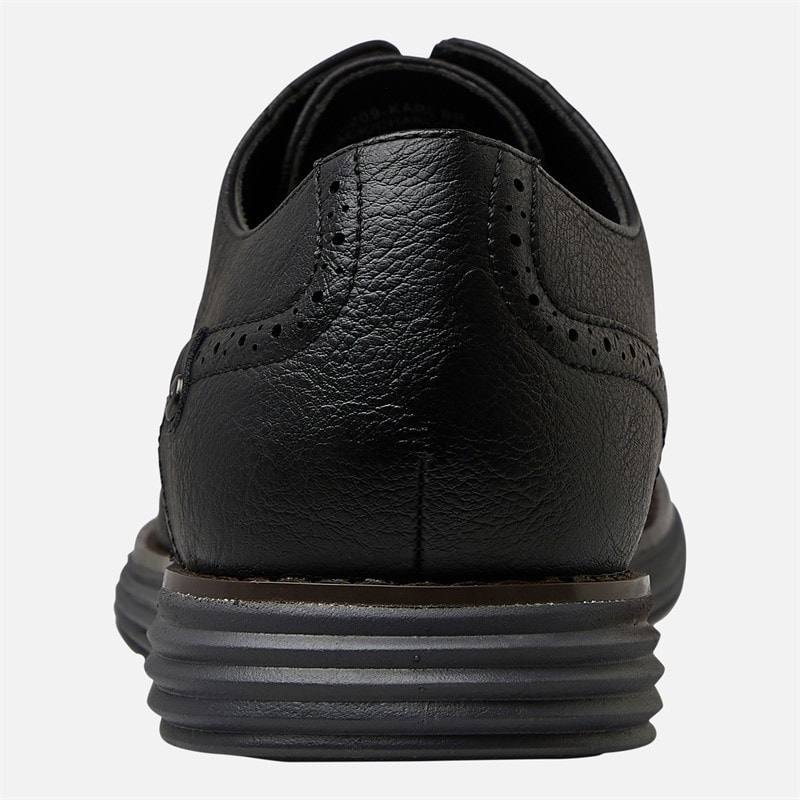 Deakins Herre Karl Brogue Sko Sort/Charcoal - Billede 3