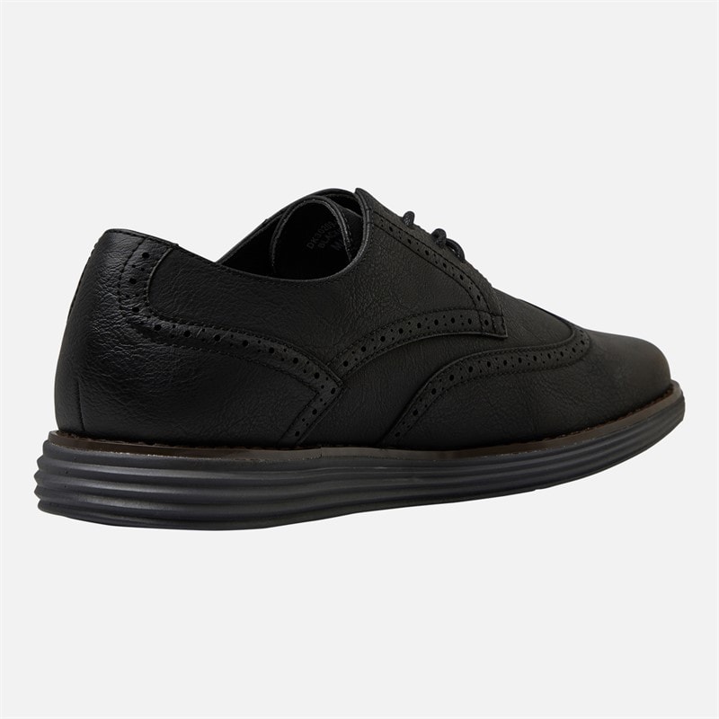 Deakins Herre Karl Brogue Sko Sort/Charcoal - Billede 5