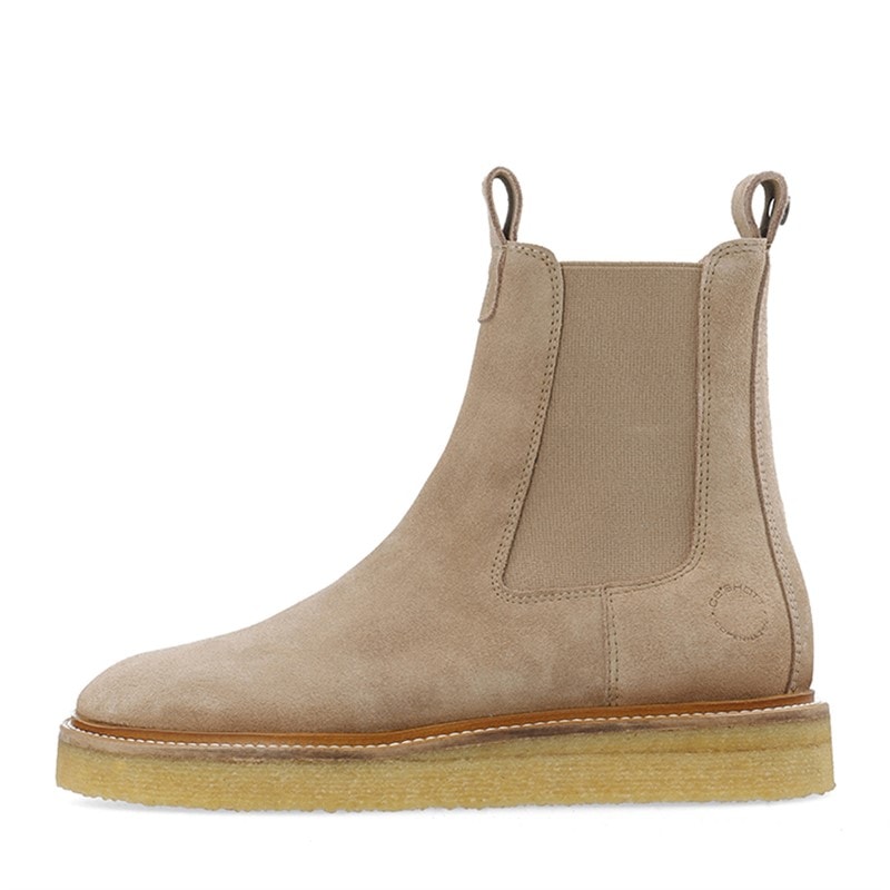 Ca'Shott Dame Casdea Chelsea støvler ruskind Beige