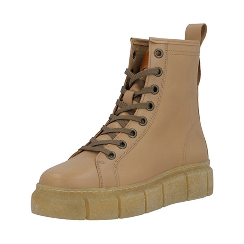 Ca'Shott Dame Casflora Blonde Støvler Læder Beige - Billede 3