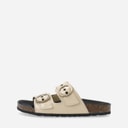 Ca'Shott Dame Cashelle To Spænder Sandaler i Patentlæder Beige