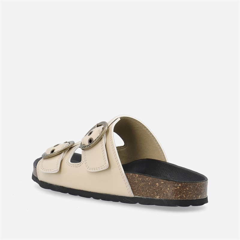 Ca'Shott Dame Cashelle To Spænder Sandaler i Patentlæder Beige - Billede 3