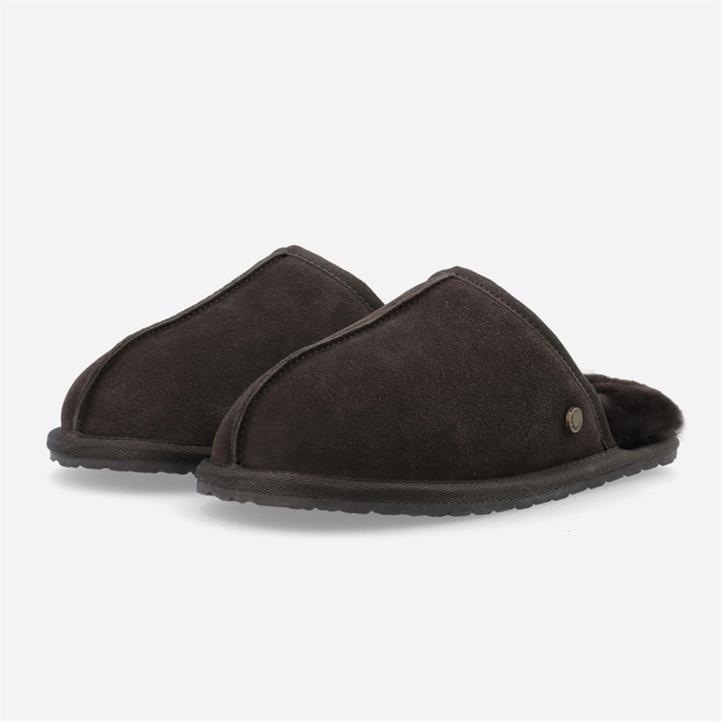 Ca'Shott Dame Caslynn hjemme ruskind hjemmesko Dark Brown