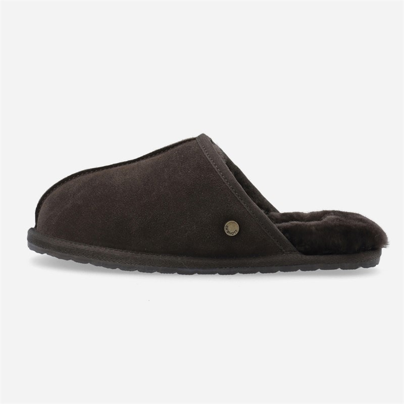 Ca'Shott Dame Caslynn hjemme ruskind hjemmesko Dark Brown - Billede 2