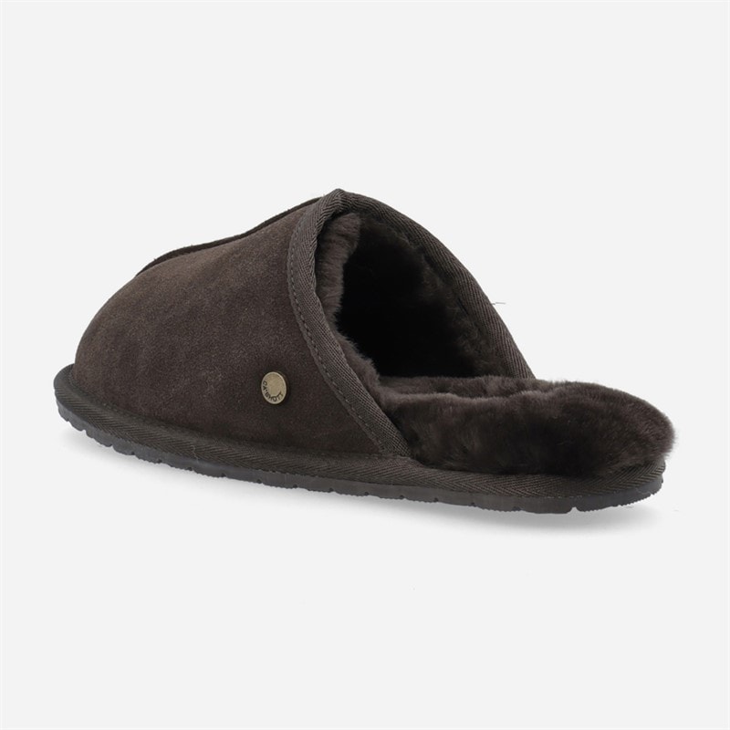 Ca'Shott Dame Caslynn hjemme ruskind hjemmesko Dark Brown - Billede 3