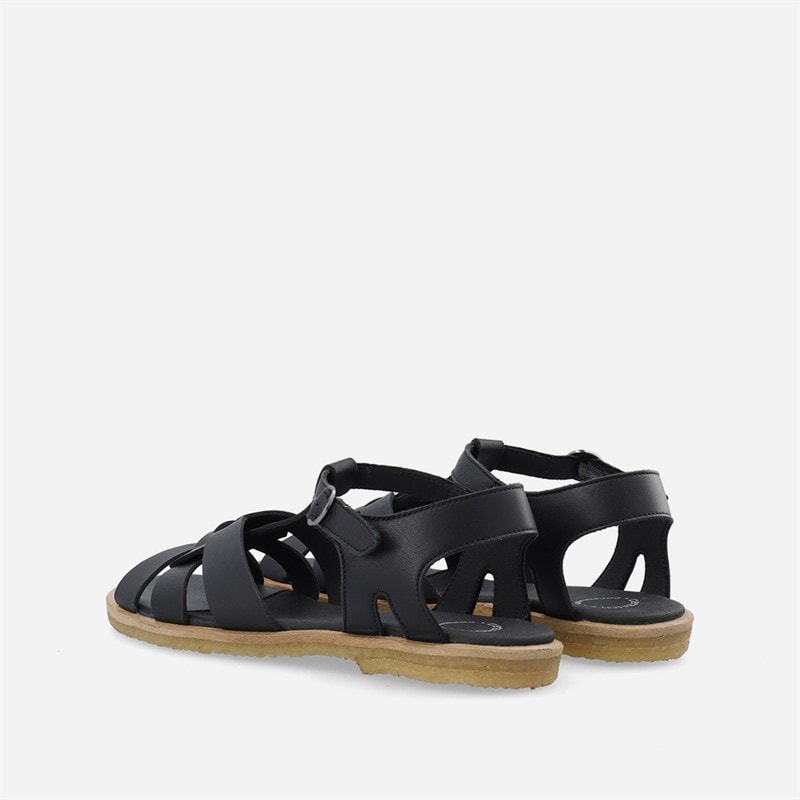 Ca'Shott Dame Casgitta Feminine Læder Sandaler Sort - Billede 3