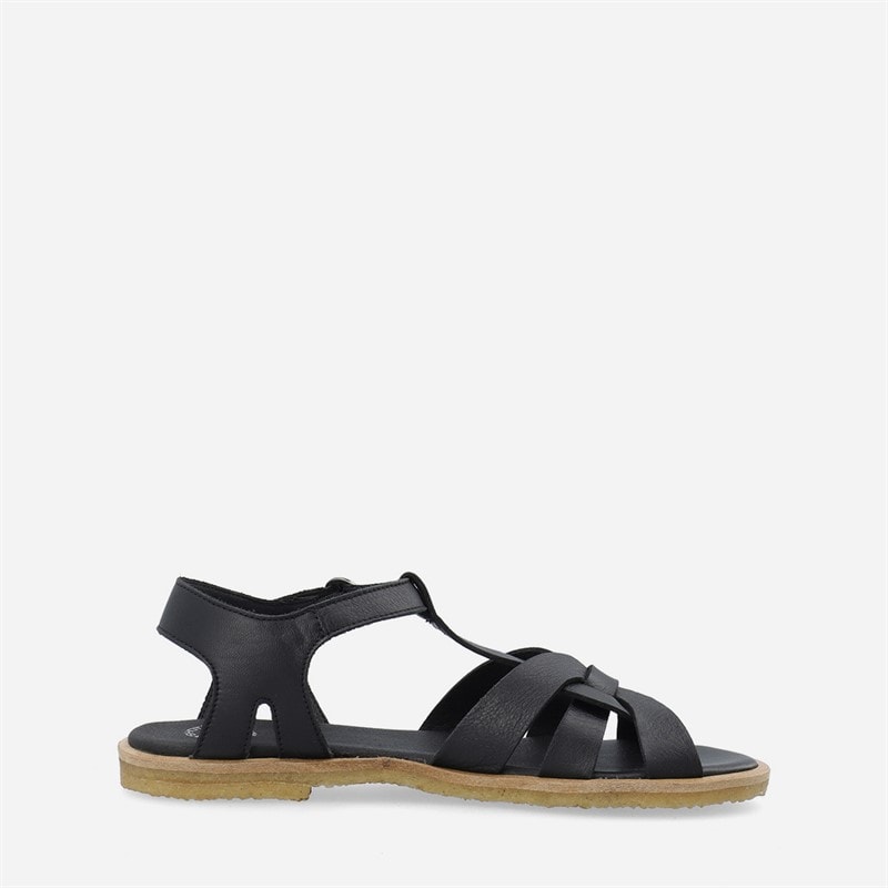 Ca'Shott Dame Casgitta Feminine Læder Sandaler Sort - Billede 5