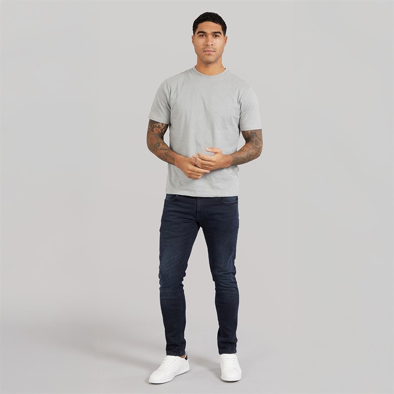 Duck And Cover Jeans til Herre Maylead Slim Fit Blå Sort - Billede 4
