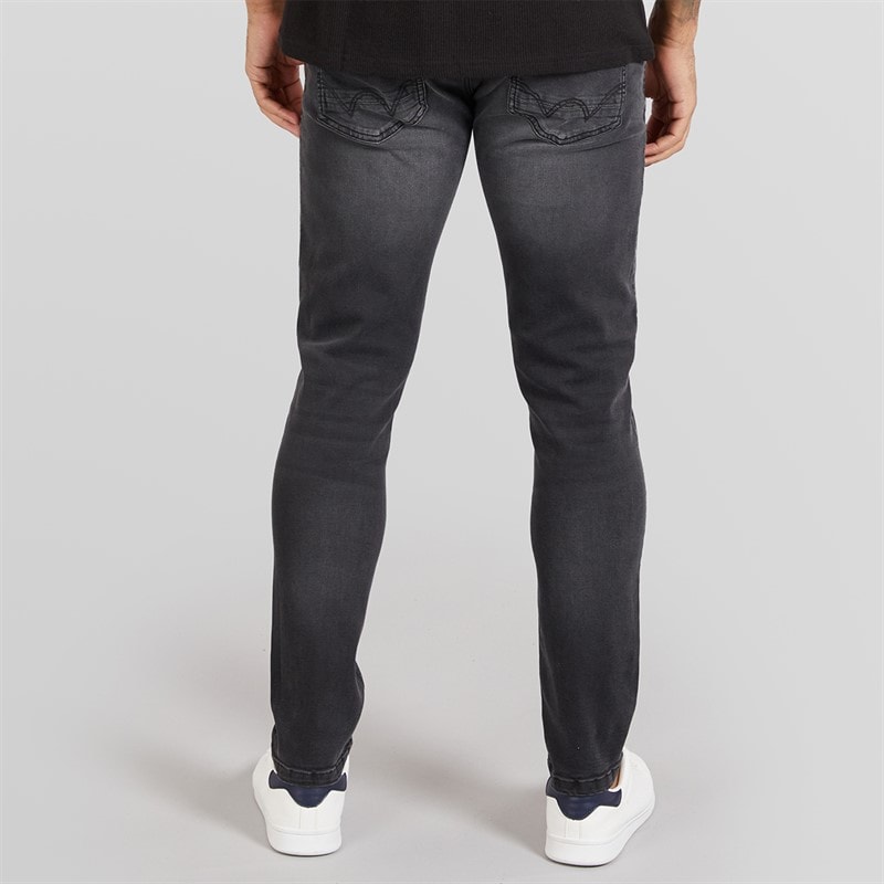 Duck and Cover Herre Duck And Cover Maylead Slim Jeans Sort - Billede 2