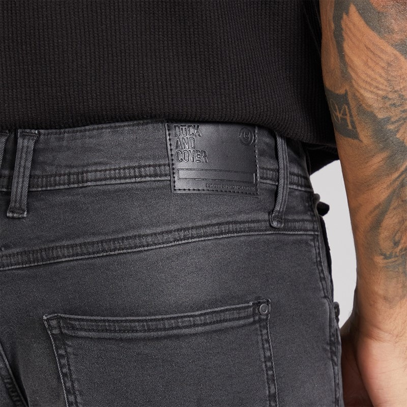 Duck and Cover Herre Duck And Cover Maylead Slim Jeans Sort - Billede 3