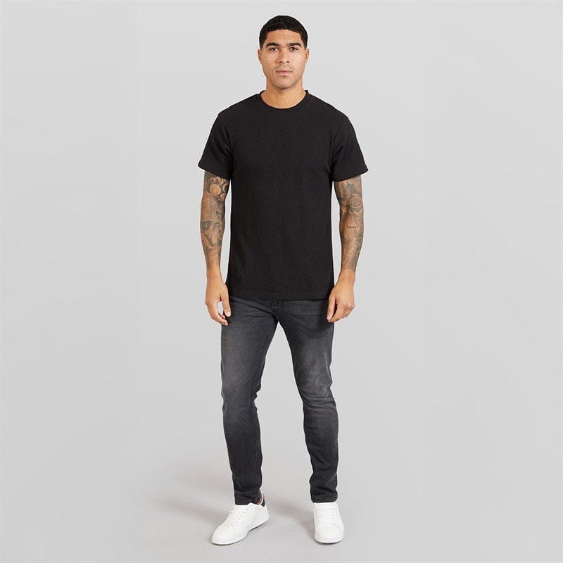 Duck and Cover Herre Duck And Cover Maylead Slim Jeans Sort - Billede 4