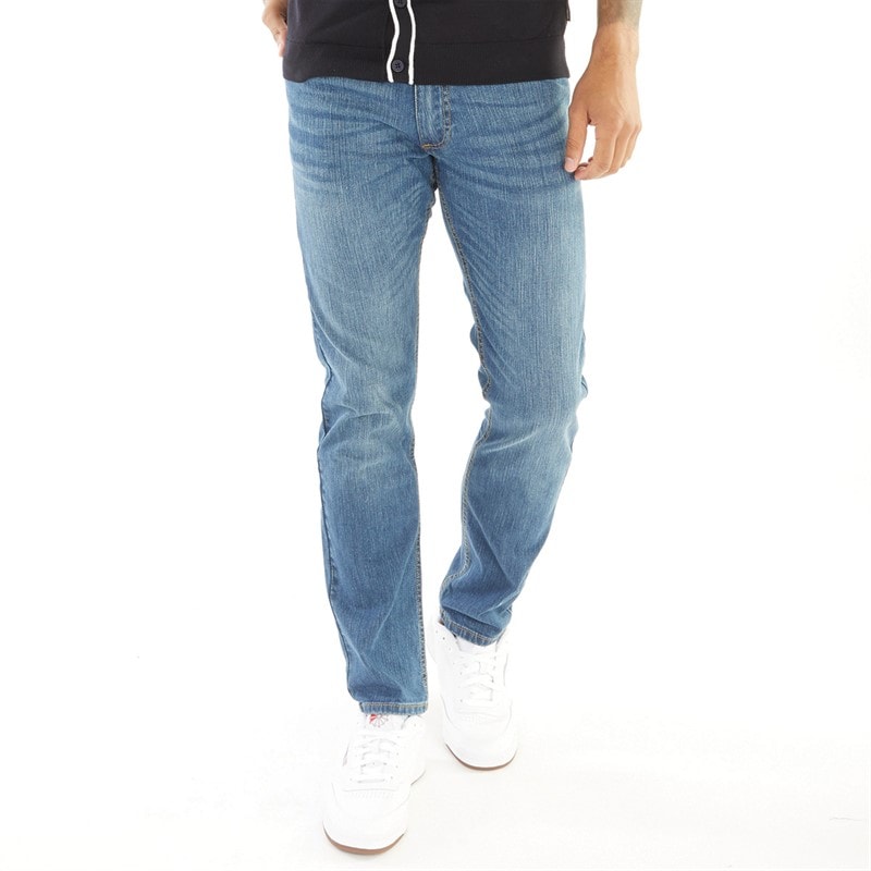 Duck and Cover Herre Hydras Jeans Med Lige Ben Blå