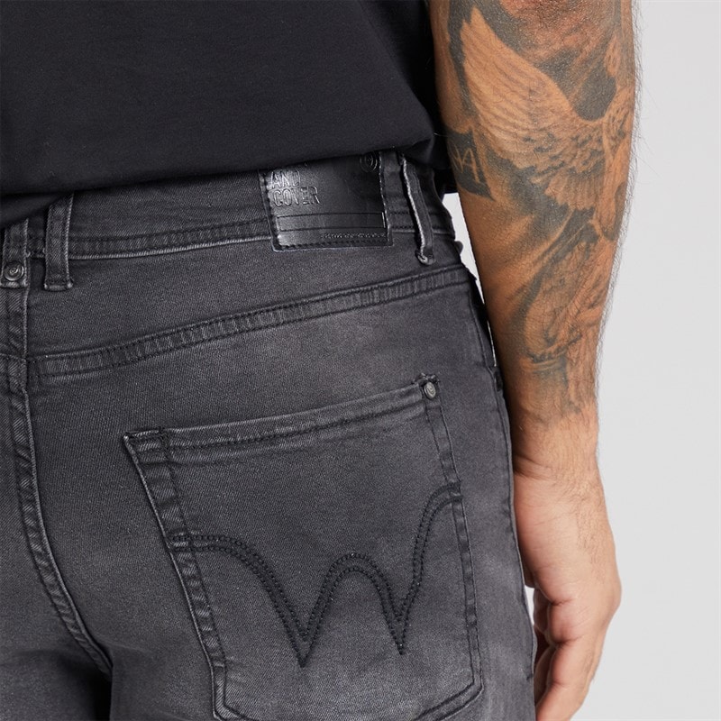Duck and Cover Herre Hydras Jeans Med Lige Ben Sort - Billede 3