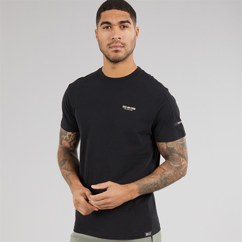Duck and Cover Herre Landway T-shirt Sort - Billede 2