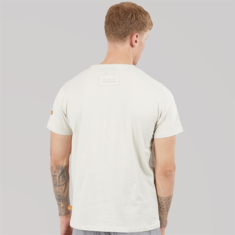 Duck and Cover Herre Deltamans Carbon T Shirt Lys sten - Billede 2