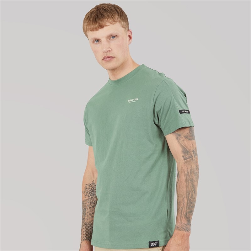 Duck and Cover Herre Landway T Shirt Oliven - Billede 2
