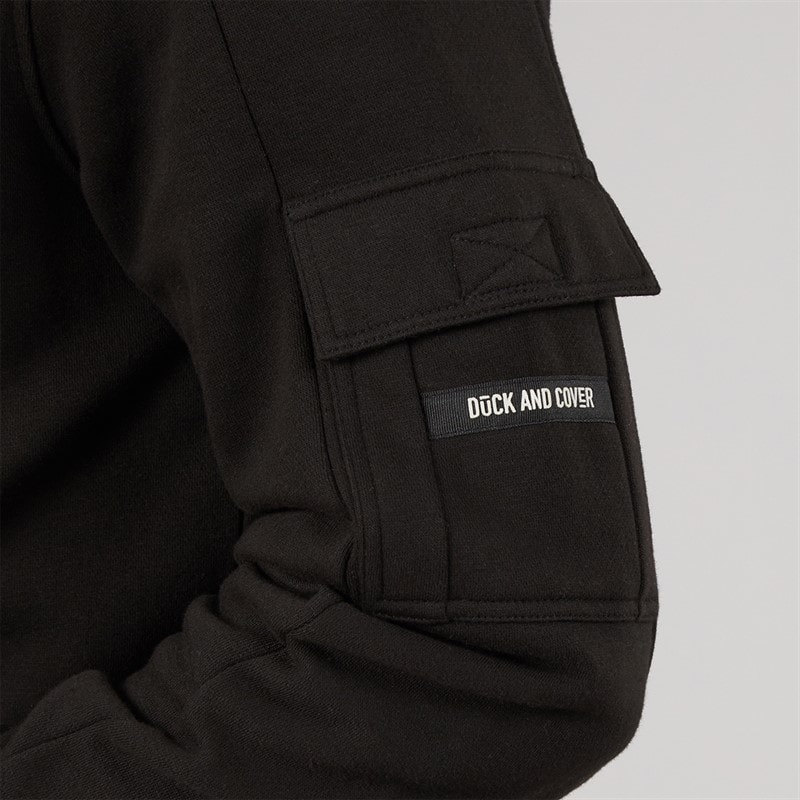 Duck and Cover Herre Wrentham Hættetrøje Sort - Billede 3